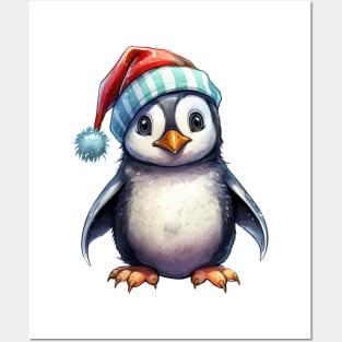 Christmas Penguin Posters and Art